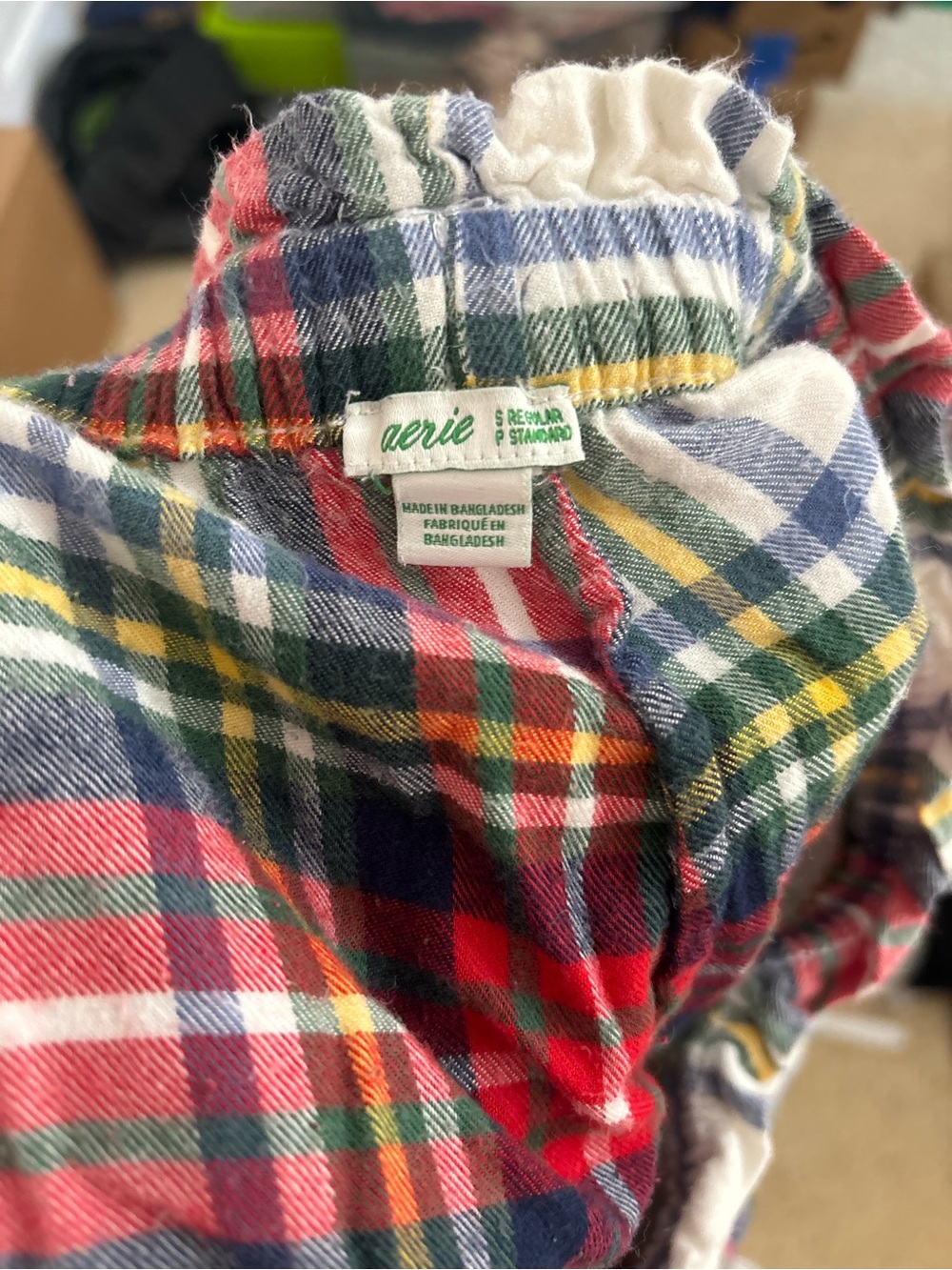 Aerie Plaid Jogger-Style Pajama Pants - Picture 6 of 6